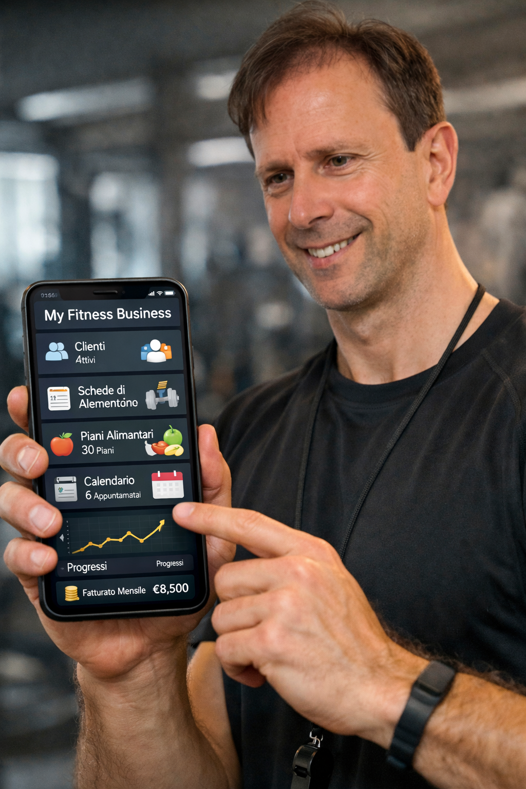 Anteprima app gestione fitness